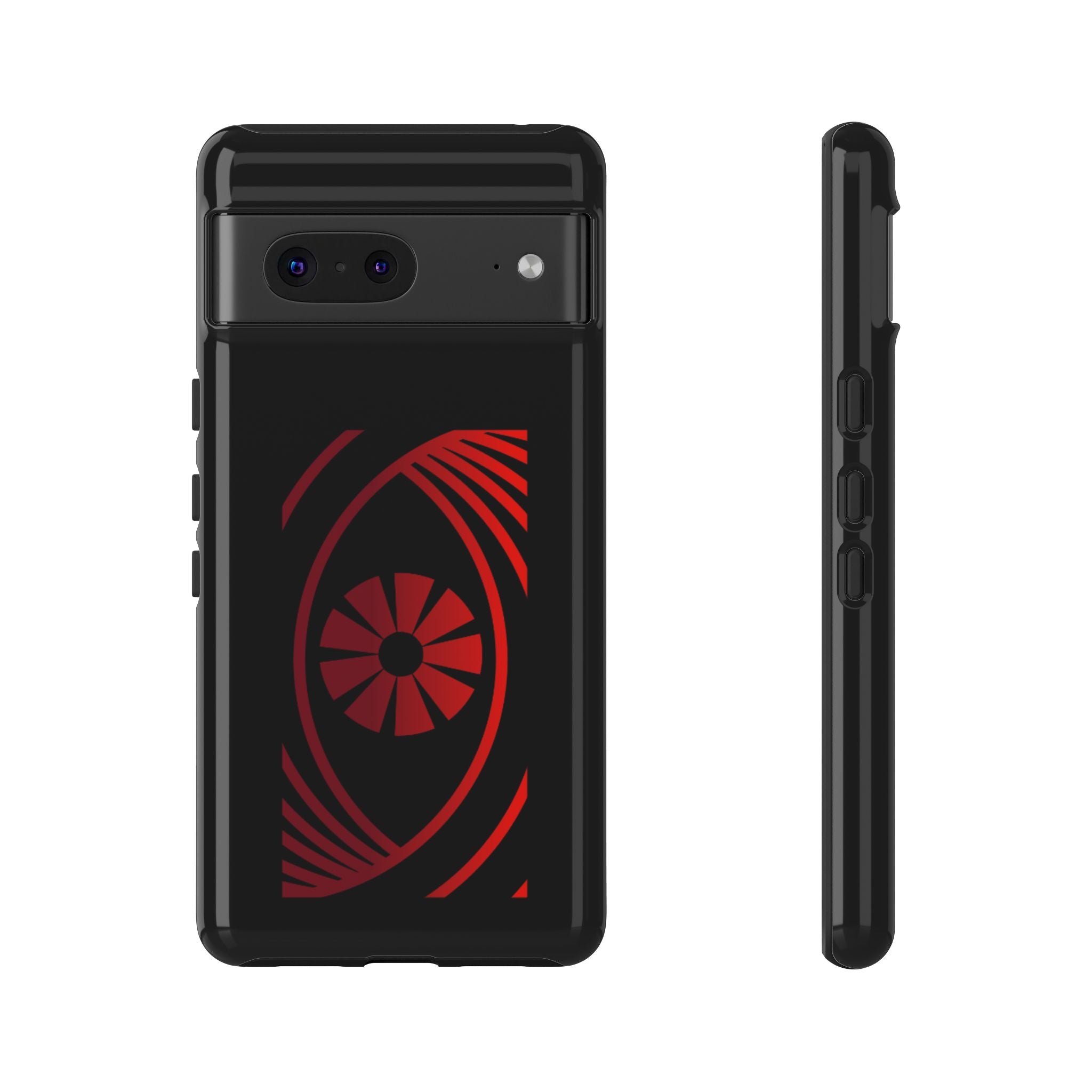 Tough Cases — Red Abstract Eye Graphic Phone Case Printify Phone Case  FUN GUY WORLD