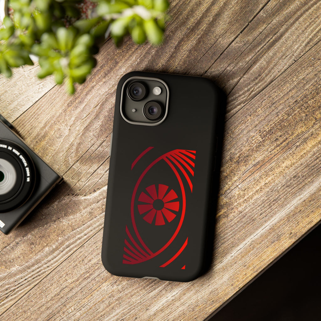 Tough Cases — Red Abstract Eye Graphic Phone Case Printify Phone Case  FUN GUY WORLD