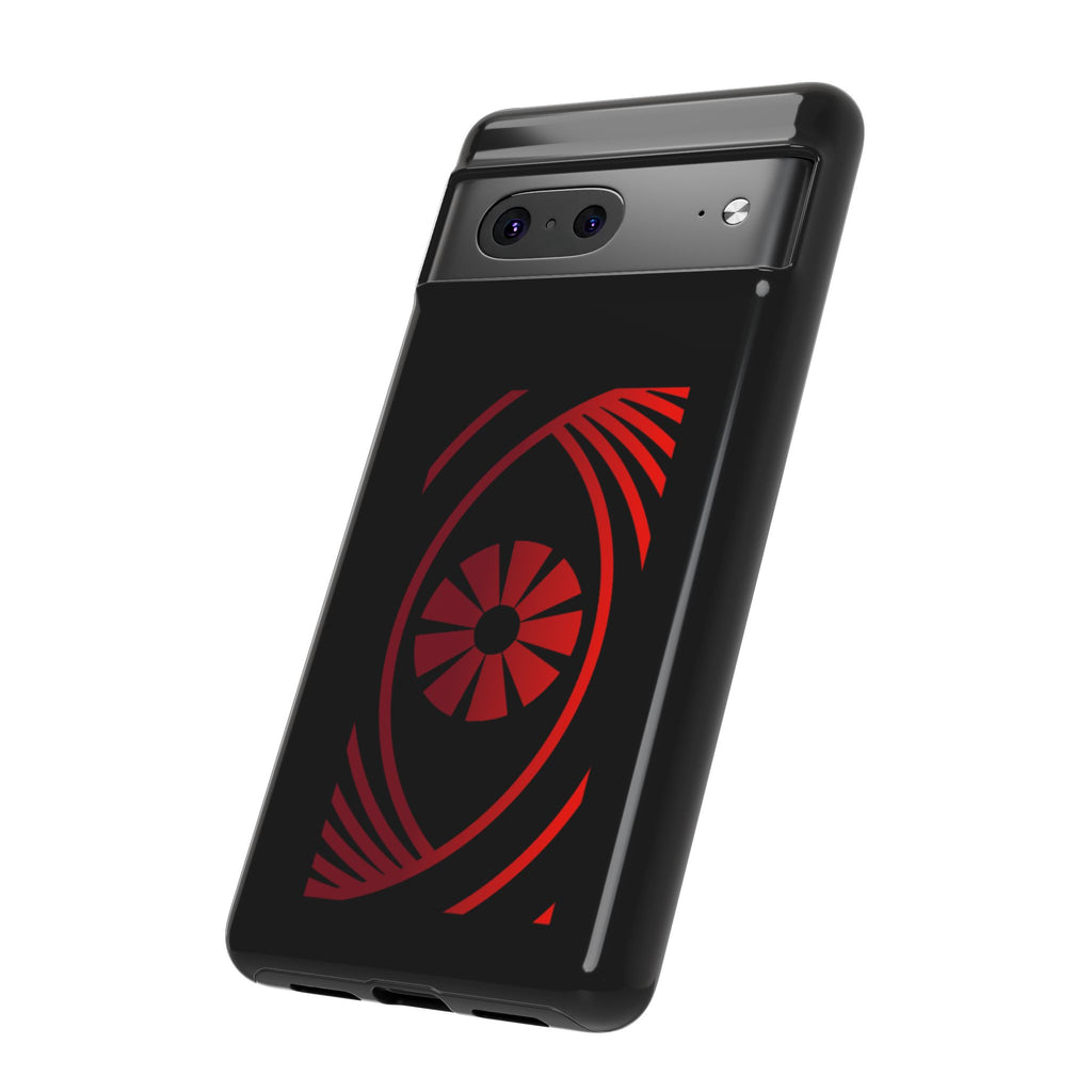 Tough Cases — Red Abstract Eye Graphic Phone Case Printify Phone Case  FUN GUY WORLD