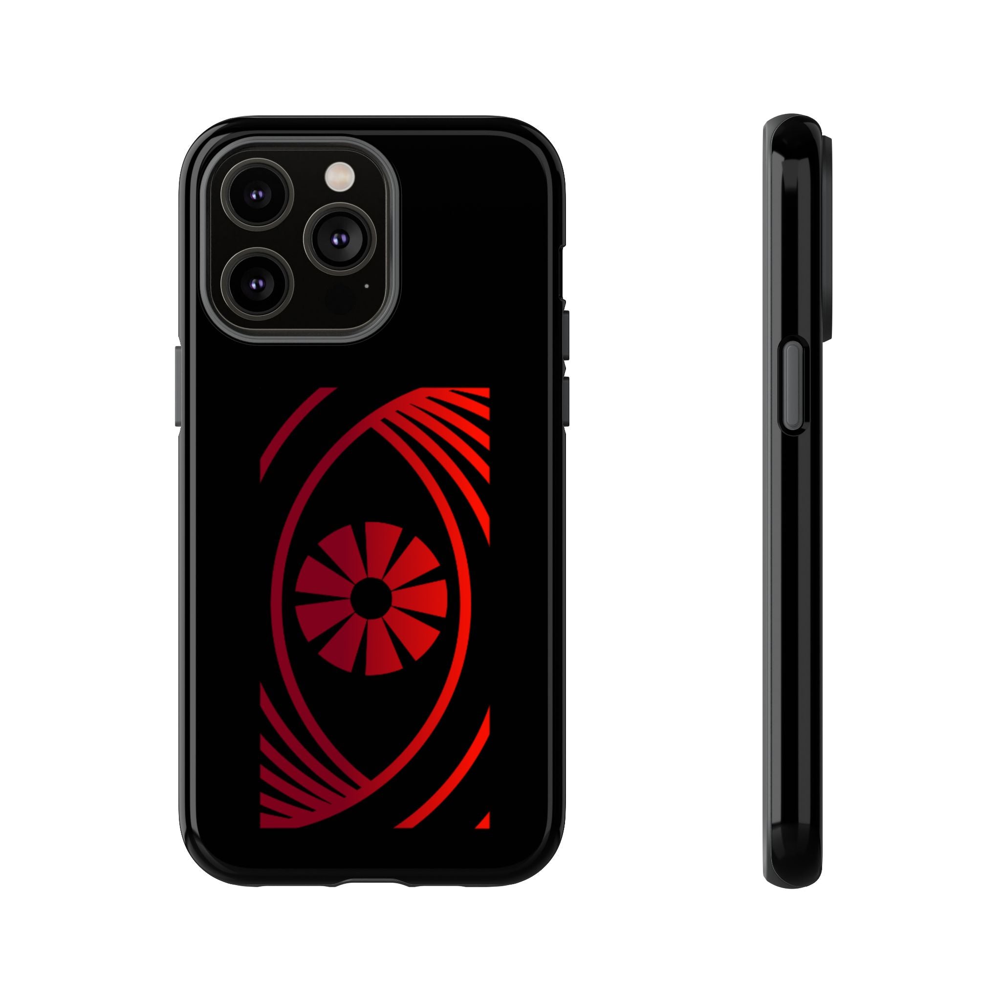 Tough Cases — Red Abstract Eye Graphic Phone Case Printify Phone Case  FUN GUY WORLD