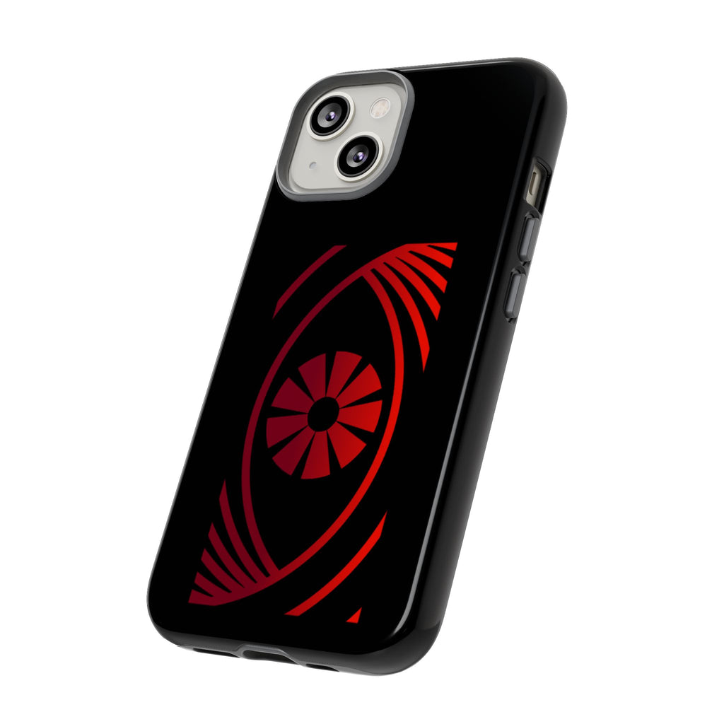 Tough Cases — Red Abstract Eye Graphic Phone Case Printify Phone Case  FUN GUY WORLD