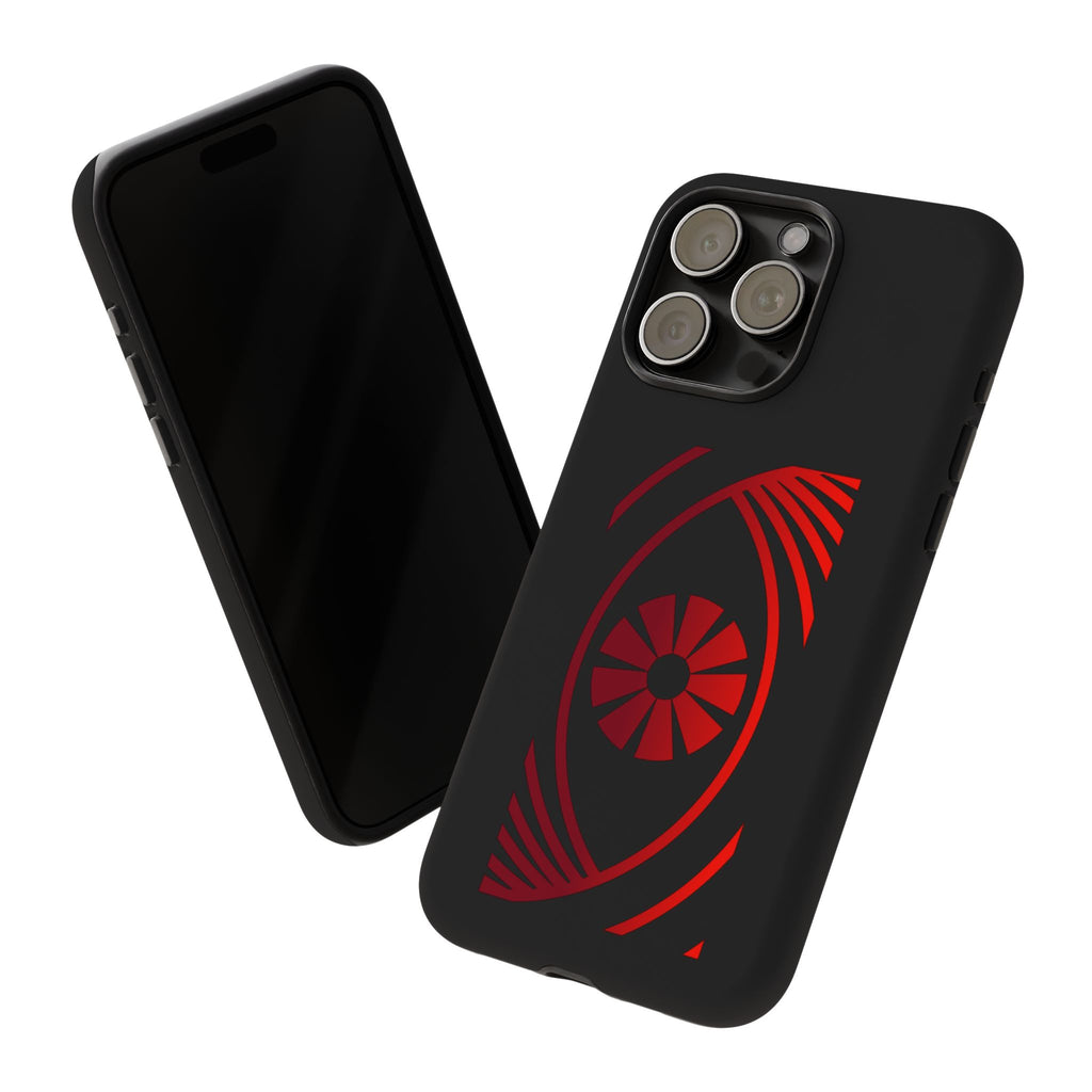 Tough Cases — Red Abstract Eye Graphic Phone Case Printify Phone Case  FUN GUY WORLD