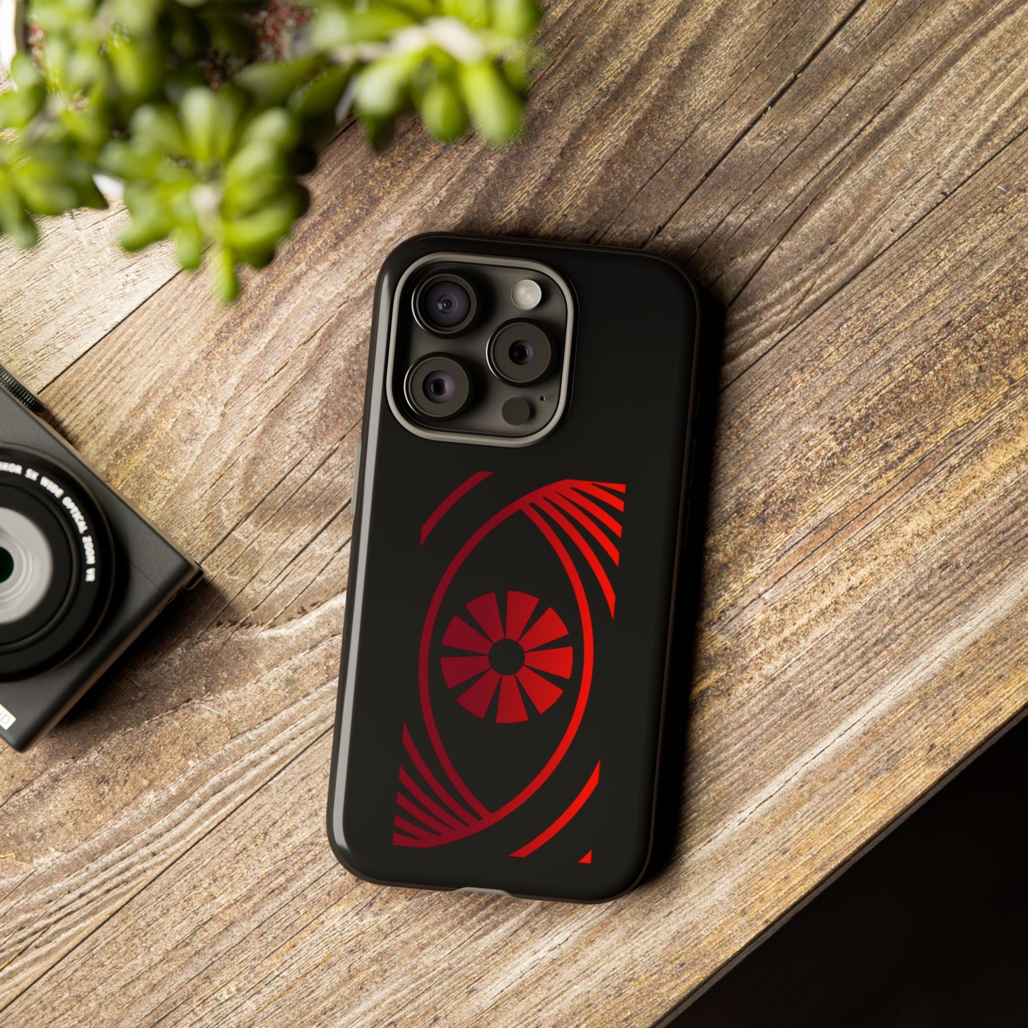 Tough Cases — Red Abstract Eye Graphic Phone Case Printify Phone Case  FUN GUY WORLD