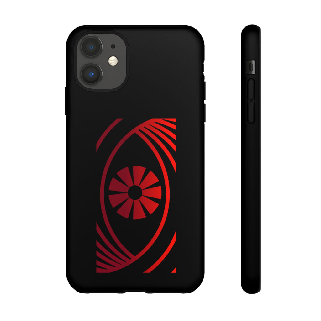 Tough Cases — Red Abstract Eye Graphic Phone Case Printify Phone Case  FUN GUY WORLD