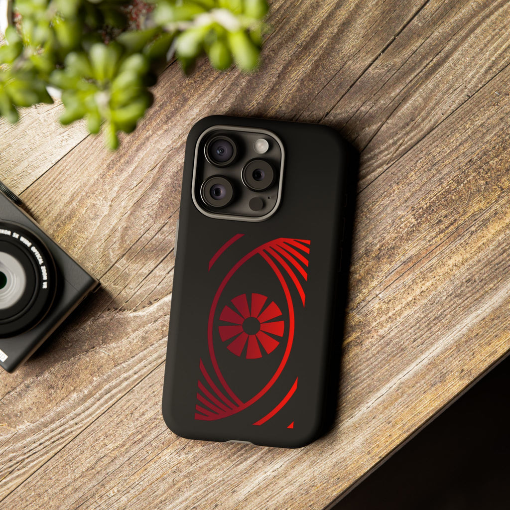Tough Cases — Red Abstract Eye Graphic Phone Case Printify Phone Case  FUN GUY WORLD