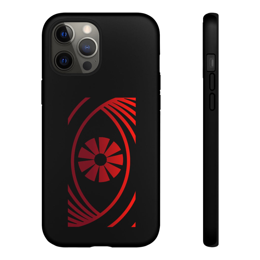Tough Cases — Red Abstract Eye Graphic Phone Case Printify Phone Case  FUN GUY WORLD