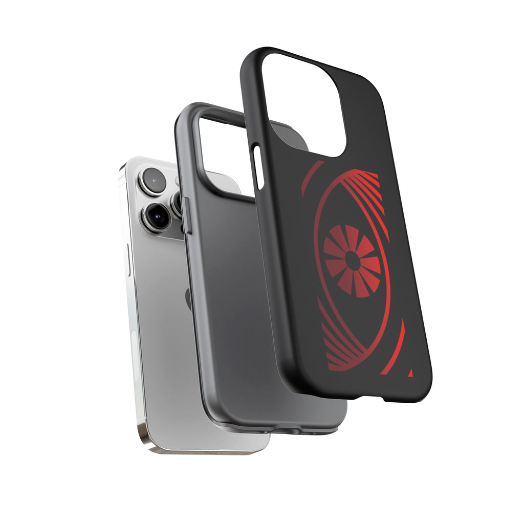 Tough Cases — Red Abstract Eye Graphic Phone Case Printify Phone Case  FUN GUY WORLD