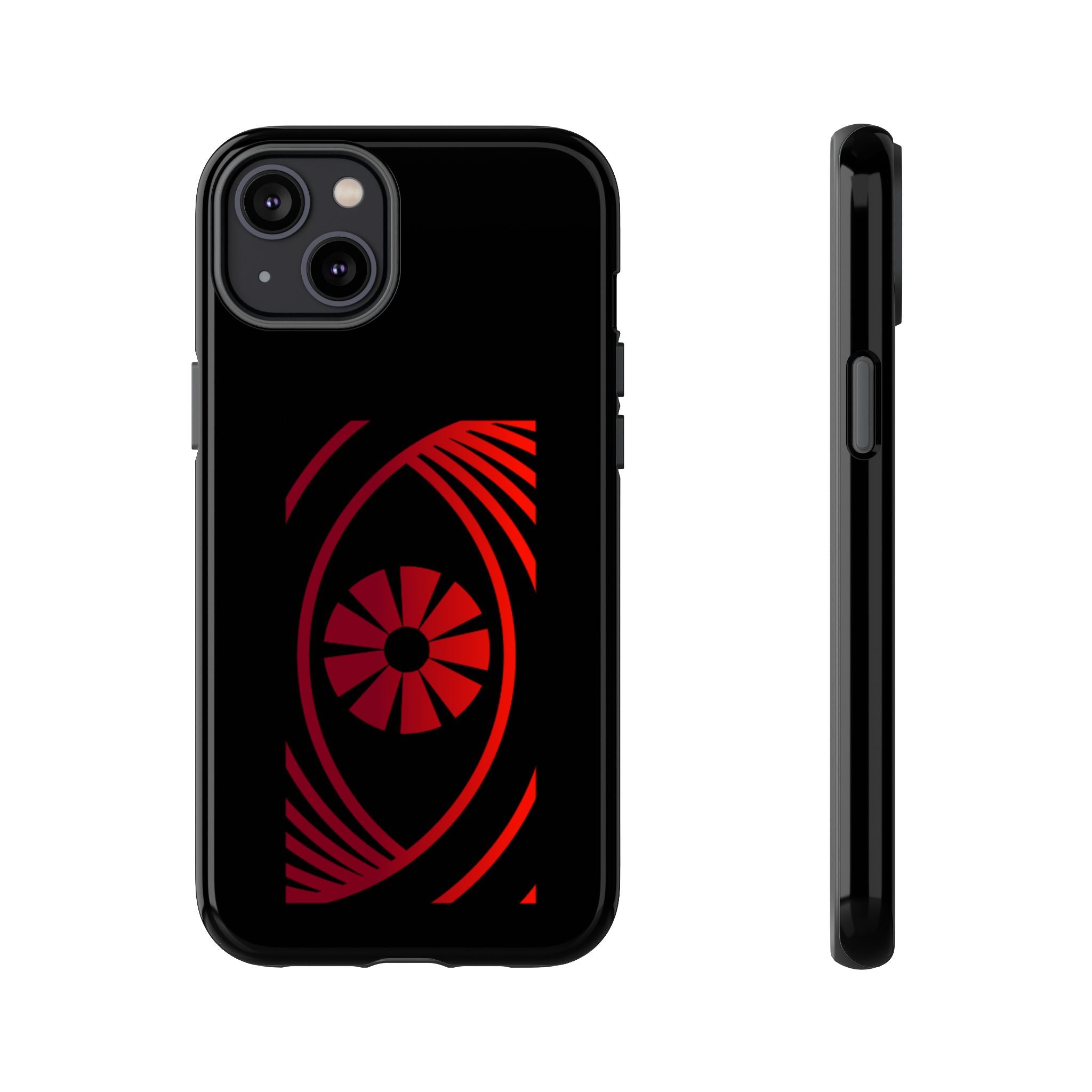 Tough Cases — Red Abstract Eye Graphic Phone Case Printify Phone Case  FUN GUY WORLD