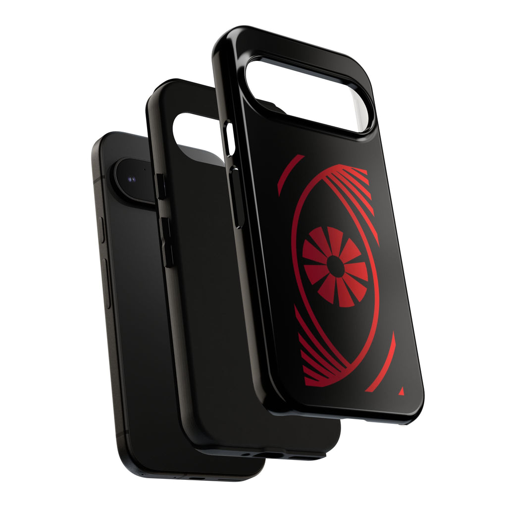 Tough Cases — Red Abstract Eye Graphic Phone Case Printify Phone Case  FUN GUY WORLD