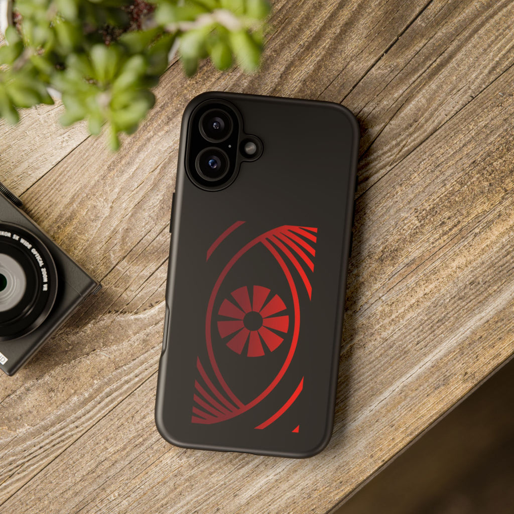 Tough Cases — Red Abstract Eye Graphic Phone Case Printify Phone Case  FUN GUY WORLD