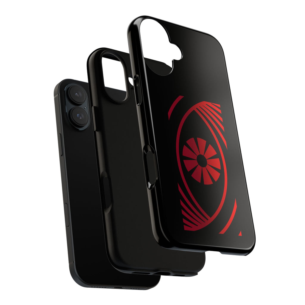 Tough Cases — Red Abstract Eye Graphic Phone Case Printify Phone Case  FUN GUY WORLD