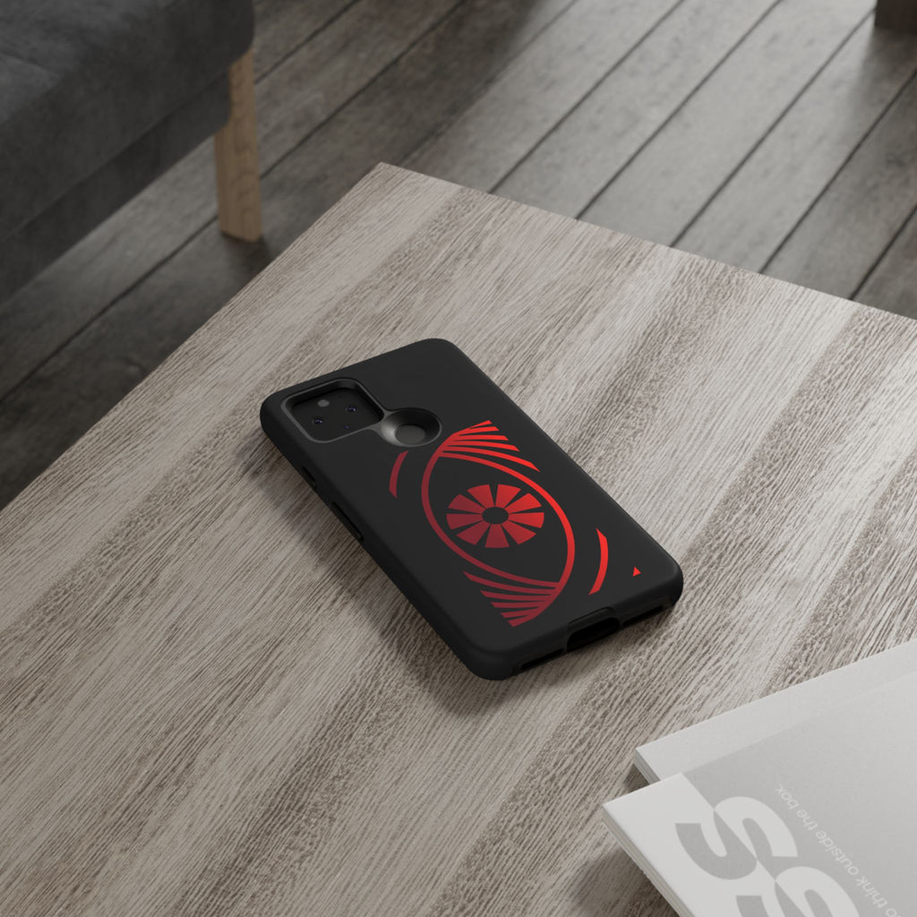 Tough Cases — Red Abstract Eye Graphic Phone Case Printify Phone Case  FUN GUY WORLD