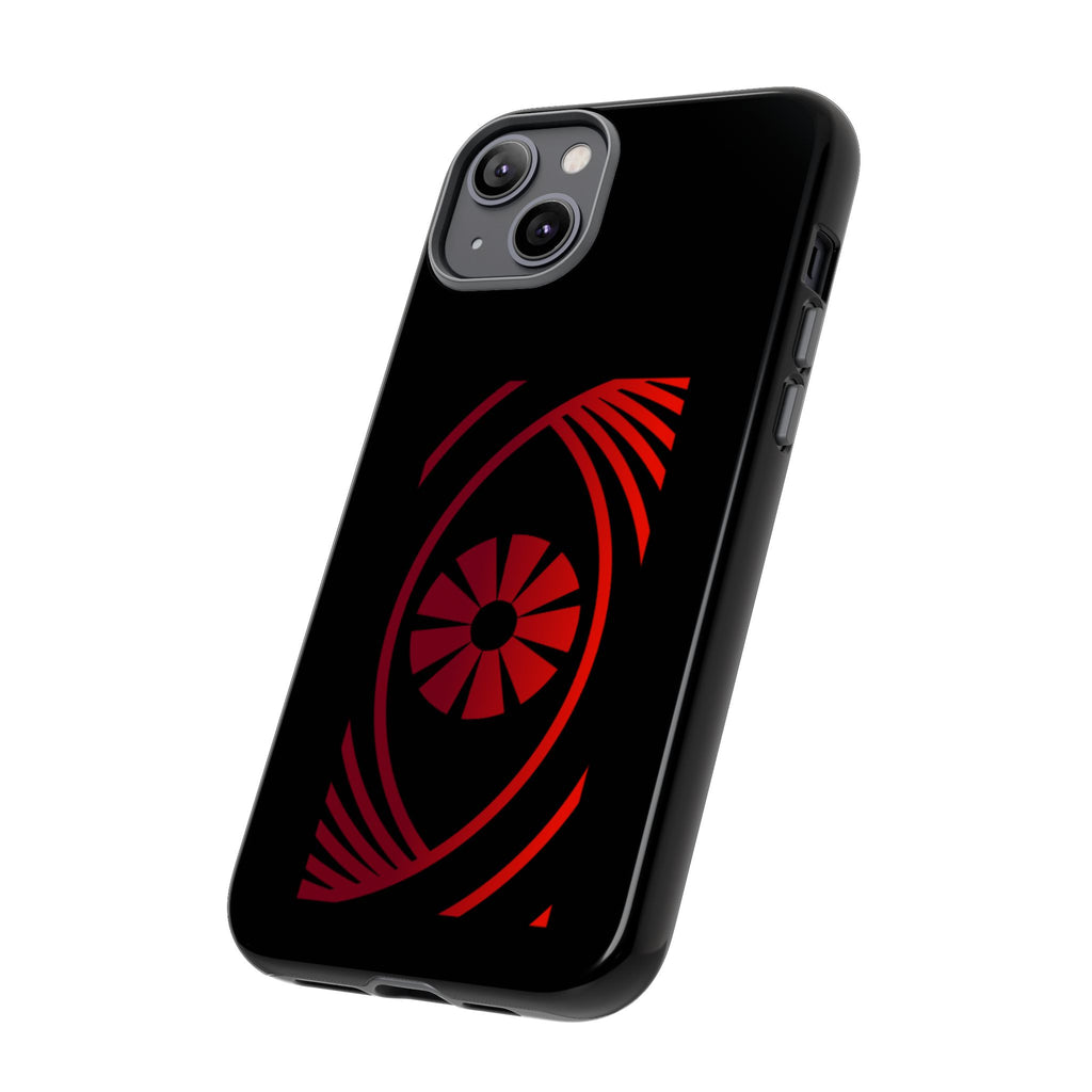 Tough Cases — Red Abstract Eye Graphic Phone Case Printify Phone Case  FUN GUY WORLD