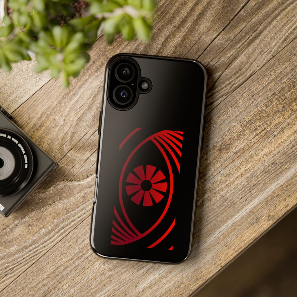 Tough Cases — Red Abstract Eye Graphic Phone Case Printify Phone Case  FUN GUY WORLD