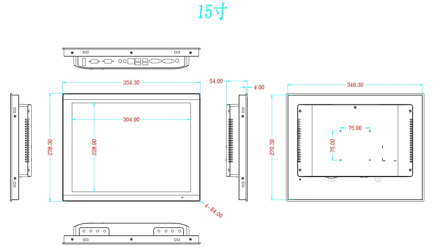 15 Inch LED Industrial Panel PC Imported 5 Wire Resistance Intel J1900 J6412 3th 5th I3 I5 All In One Computer Front Panel IP65 - FUN GUY WORLD FUN GUYS SHOP FUN GUY WORLD 272:80938GB Ram 256GB SSD;5:5507616738CPU I7-1165G7  CPU I7 - 1165G7 8GB Ram 256GB SSD 15 Inch LED Industrial Panel PC Imported 5 Wire Resistance Intel J1900 J6412 3th 5th I3 I5 All In One Computer Front Panel IP65 FUN GUYS SHOP FUN GUY WORLD
