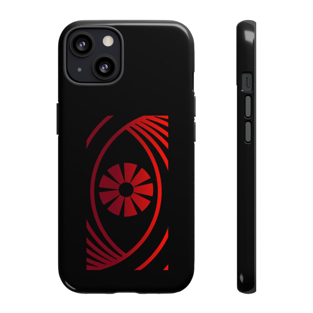 Tough Cases — Red Abstract Eye Graphic Phone Case Printify Phone Case  FUN GUY WORLD