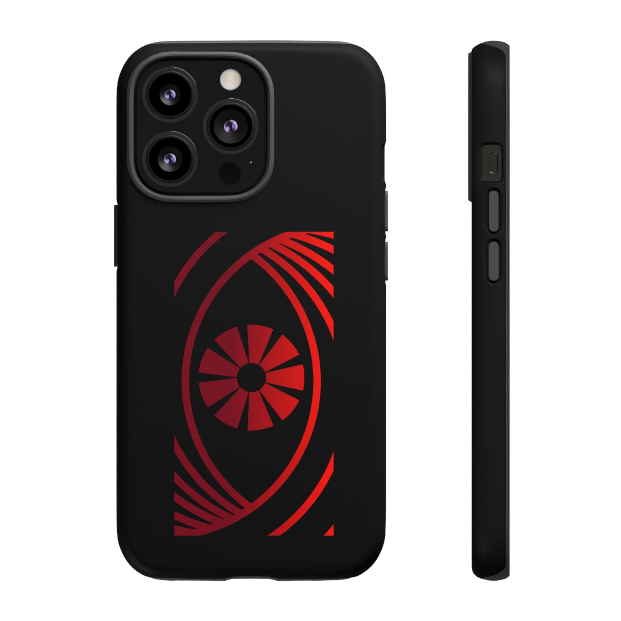 Tough Cases — Red Abstract Eye Graphic Phone Case Printify Phone Case  FUN GUY WORLD