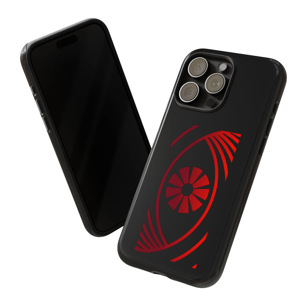 Tough Cases — Red Abstract Eye Graphic Phone Case Printify Phone Case  FUN GUY WORLD