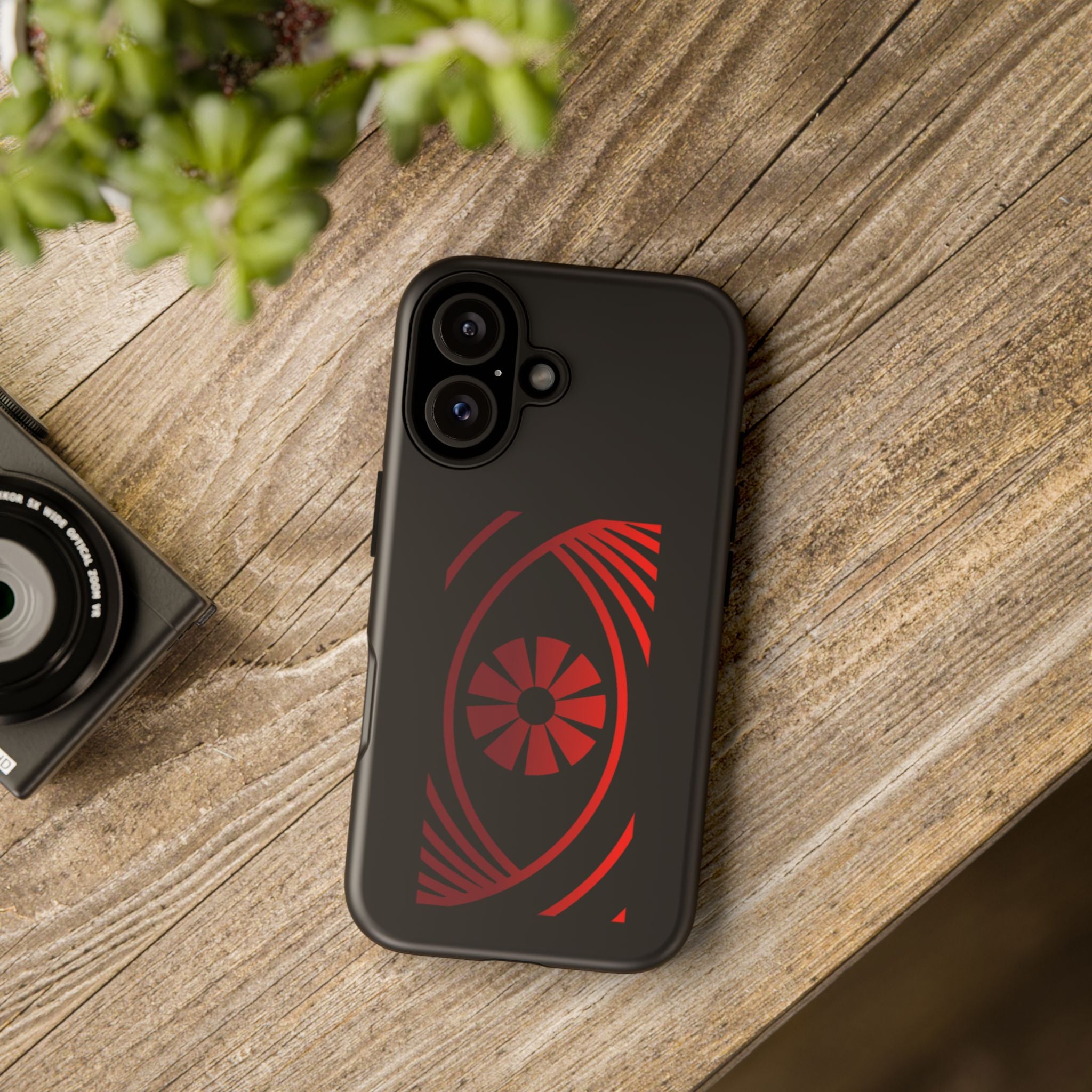 Tough Cases — Red Abstract Eye Graphic Phone Case Printify Phone Case  FUN GUY WORLD