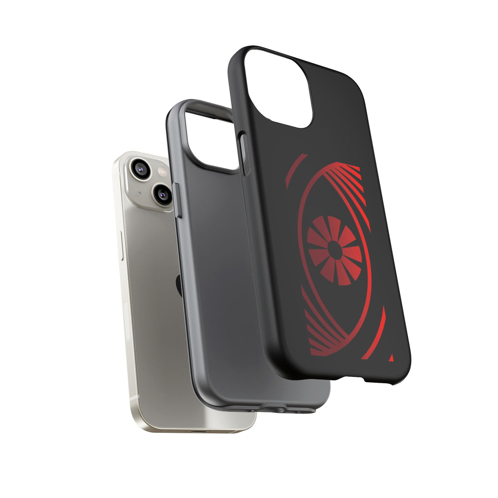 Tough Cases — Red Abstract Eye Graphic Phone Case Printify Phone Case  FUN GUY WORLD