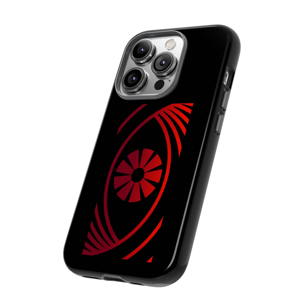 Tough Cases — Red Abstract Eye Graphic Phone Case Printify Phone Case  FUN GUY WORLD