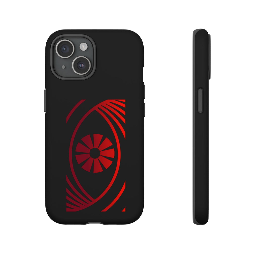 Tough Cases — Red Abstract Eye Graphic Phone Case Printify Phone Case  FUN GUY WORLD