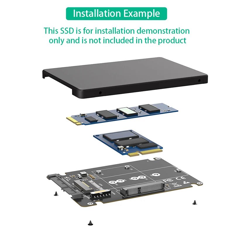 2 in 1 Combine SSD Adapter with Plastic Enclosure External SSD Case Box M.2 NGFF key B & mSATA to 2.5" SATA 3 Converter Adapter - FUN GUY WORLD FUN GUYS SHOP FUN GUY WORLD <none>  2 in 1 Combine SSD Adapter with Plastic Enclosure External SSD Case Box M.2 NGFF key B & mSATA to 2.5" SATA 3 Converter Adapter FUN GUYS SHOP FUN GUY WORLD