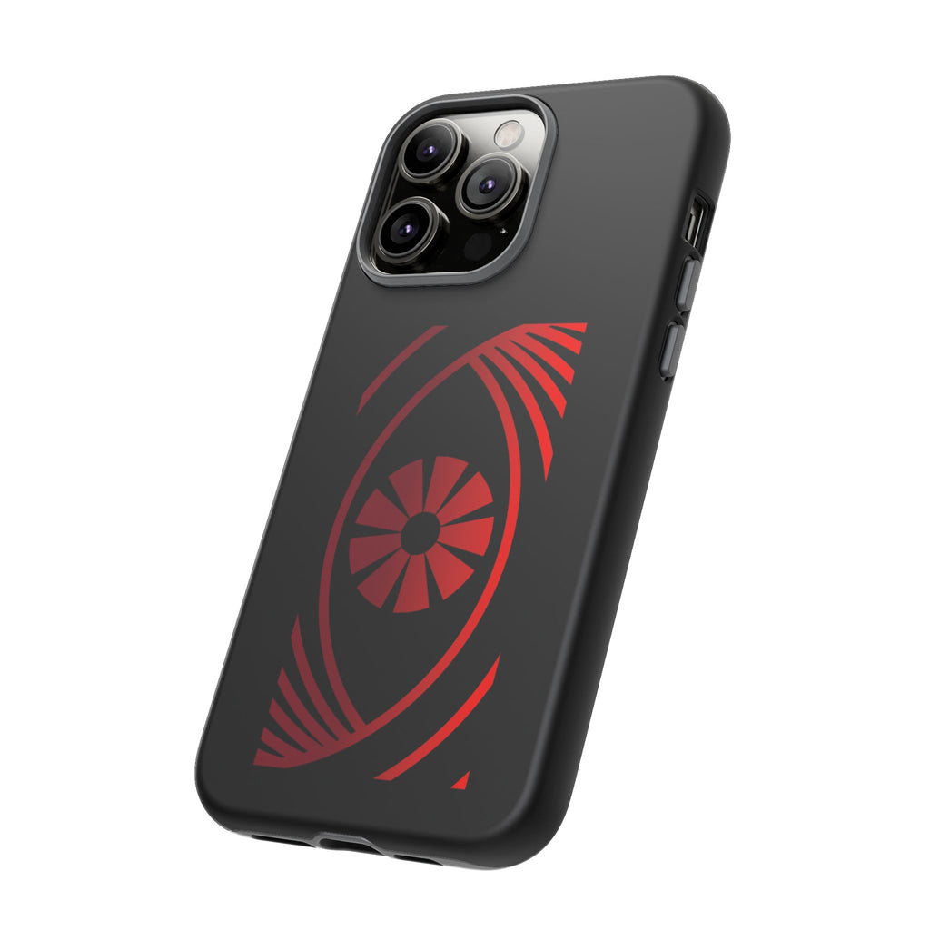 Tough Cases — Red Abstract Eye Graphic Phone Case Printify Phone Case  FUN GUY WORLD