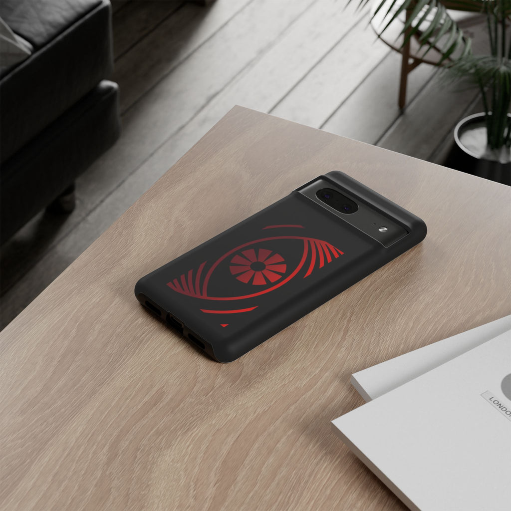 Tough Cases — Red Abstract Eye Graphic Phone Case Printify Phone Case  FUN GUY WORLD
