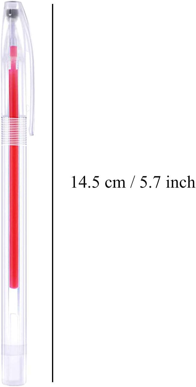 Heat Erasable Pens ，4 Pieces Fabric Marking Pens with 20 Refills for Quilting Sewing, Dressmaking, Fabrics, Tailors Sewing Fabrics,Tailor's Chalk Pencils Chalks Pen FUN GUYS SHOP   FUN GUYS SHOP