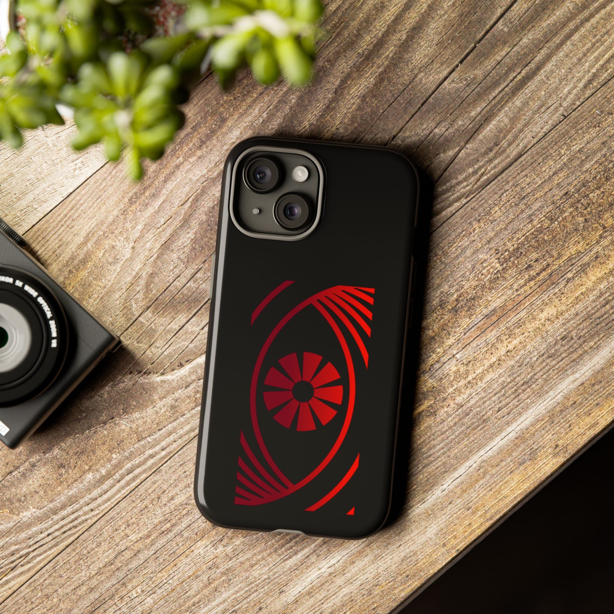 Tough Cases — Red Abstract Eye Graphic Phone Case Printify Phone Case  FUN GUY WORLD