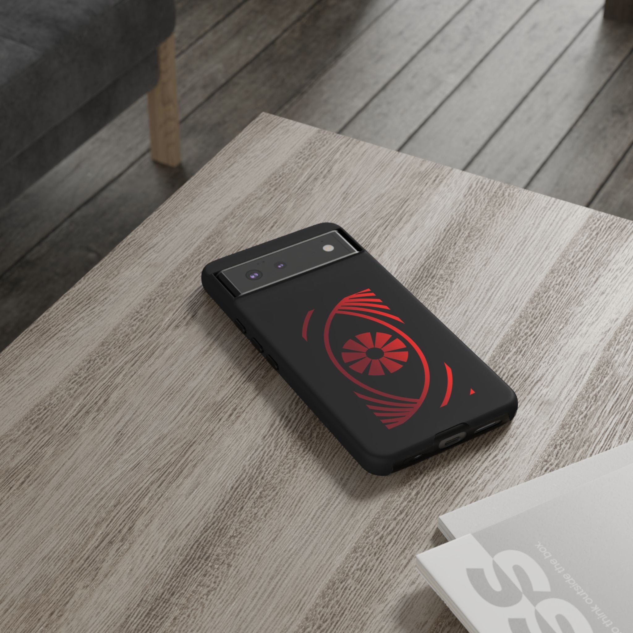 Tough Cases — Red Abstract Eye Graphic Phone Case Printify Phone Case  FUN GUY WORLD