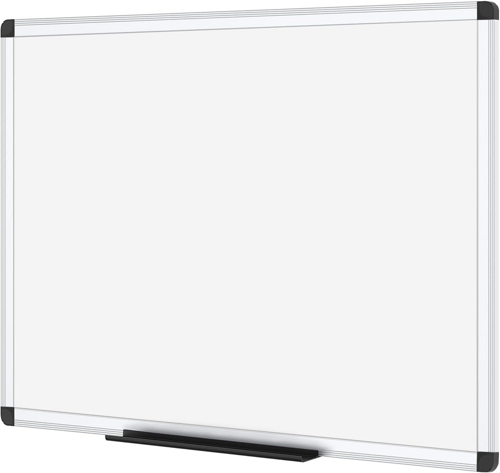 VIZ-PRO Magnetic Dry Erase Board, 36 X 24 Inches, Silver Aluminium Frame FUN GUY WORLD   FUN GUY WORLD