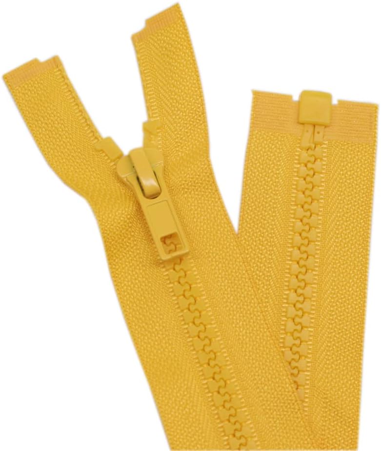 YaHoGa 2PCS #5 29 Inch Separating Jacket Zippers for Sewing Coats Jacket Zipper Black Molded Plastic Zippers Bulk (29" 2pc) FUN GUYS SHOP   FUN GUYS SHOP