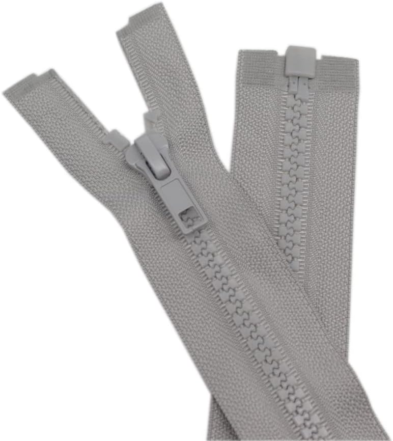 YaHoGa 2PCS #5 29 Inch Separating Jacket Zippers for Sewing Coats Jacket Zipper Black Molded Plastic Zippers Bulk (29" 2pc) FUN GUYS SHOP   FUN GUYS SHOP