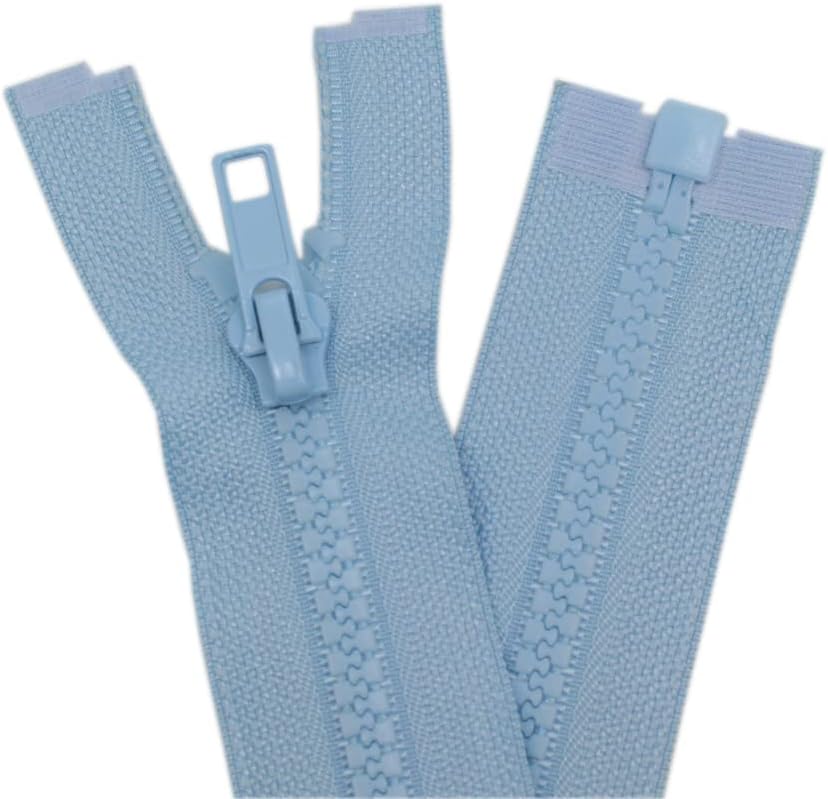 YaHoGa 2PCS #5 29 Inch Separating Jacket Zippers for Sewing Coats Jacket Zipper Black Molded Plastic Zippers Bulk (29" 2pc) FUN GUYS SHOP   FUN GUYS SHOP