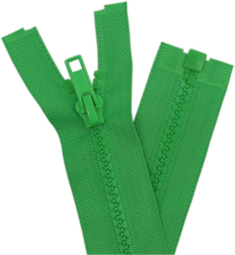 YaHoGa 2PCS #5 29 Inch Separating Jacket Zippers for Sewing Coats Jacket Zipper Black Molded Plastic Zippers Bulk (29" 2pc) FUN GUYS SHOP   FUN GUYS SHOP