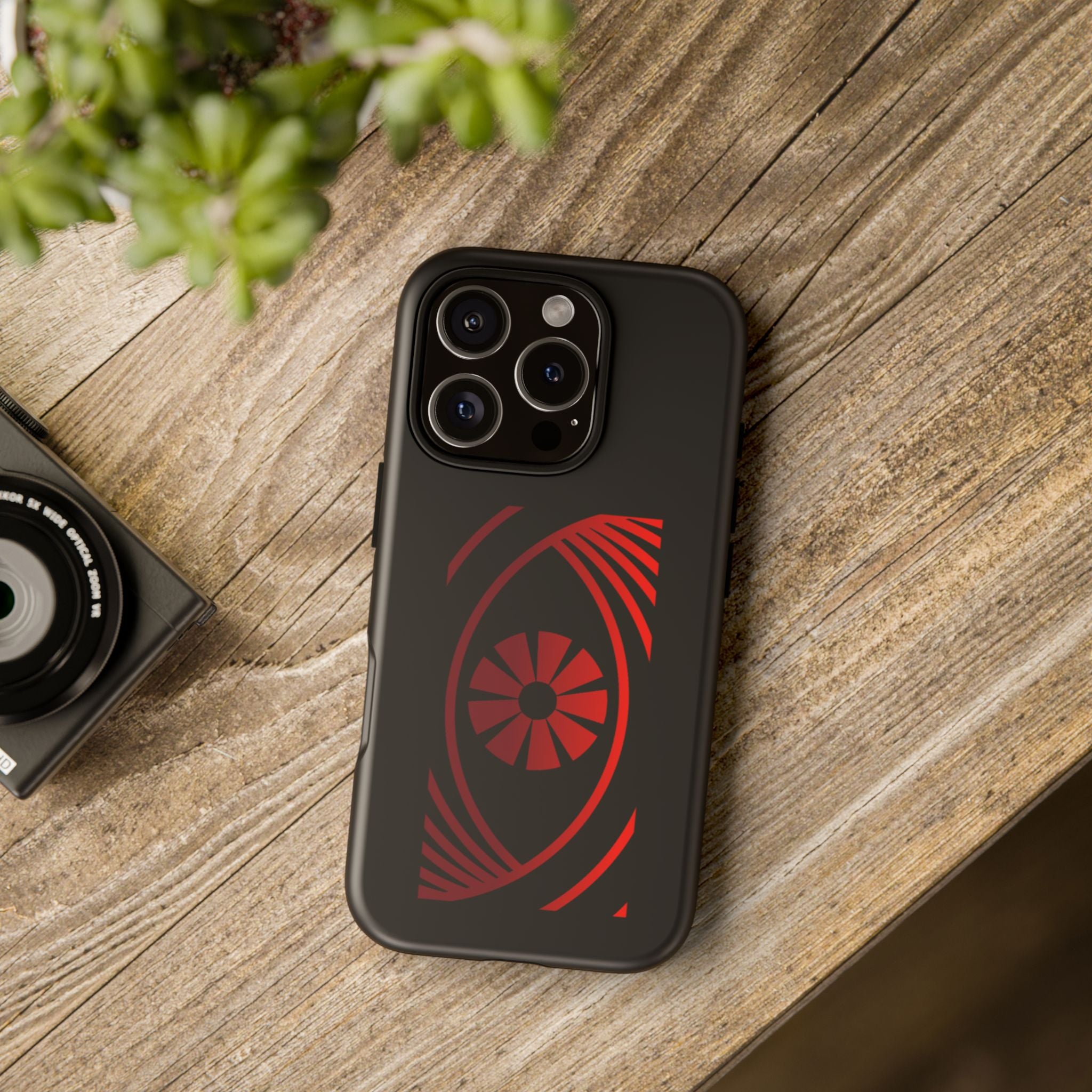 Tough Cases — Red Abstract Eye Graphic Phone Case Printify Phone Case  FUN GUY WORLD