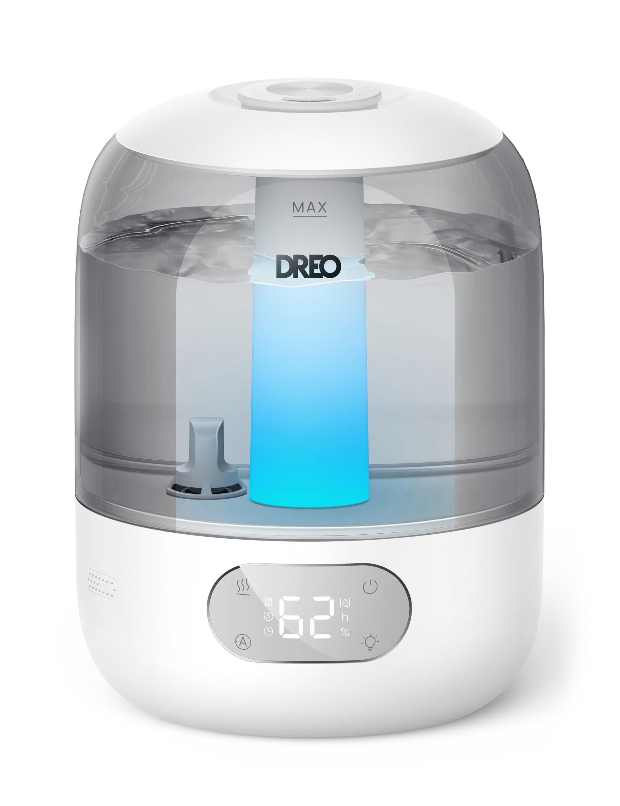 DREO Humidifiers for Bedroom, 3L Top Fill 30H & 26dB Quiet Runtime for Large Room, Cool Mist Ultrasonic Humidifier with Humidity Sensor, Night Light for Home, Baby, Nursery, Plants, 360° Nozzle, Black FUN GUY WORLD   FUN GUY WORLD
