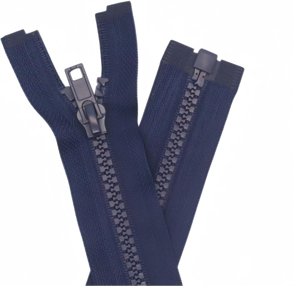 YaHoGa 2PCS #5 29 Inch Separating Jacket Zippers for Sewing Coats Jacket Zipper Black Molded Plastic Zippers Bulk (29" 2pc) FUN GUYS SHOP   FUN GUYS SHOP