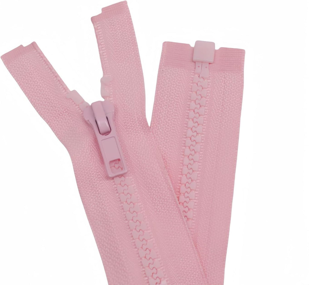 YaHoGa 2PCS #5 29 Inch Separating Jacket Zippers for Sewing Coats Jacket Zipper Black Molded Plastic Zippers Bulk (29" 2pc) FUN GUYS SHOP   FUN GUYS SHOP