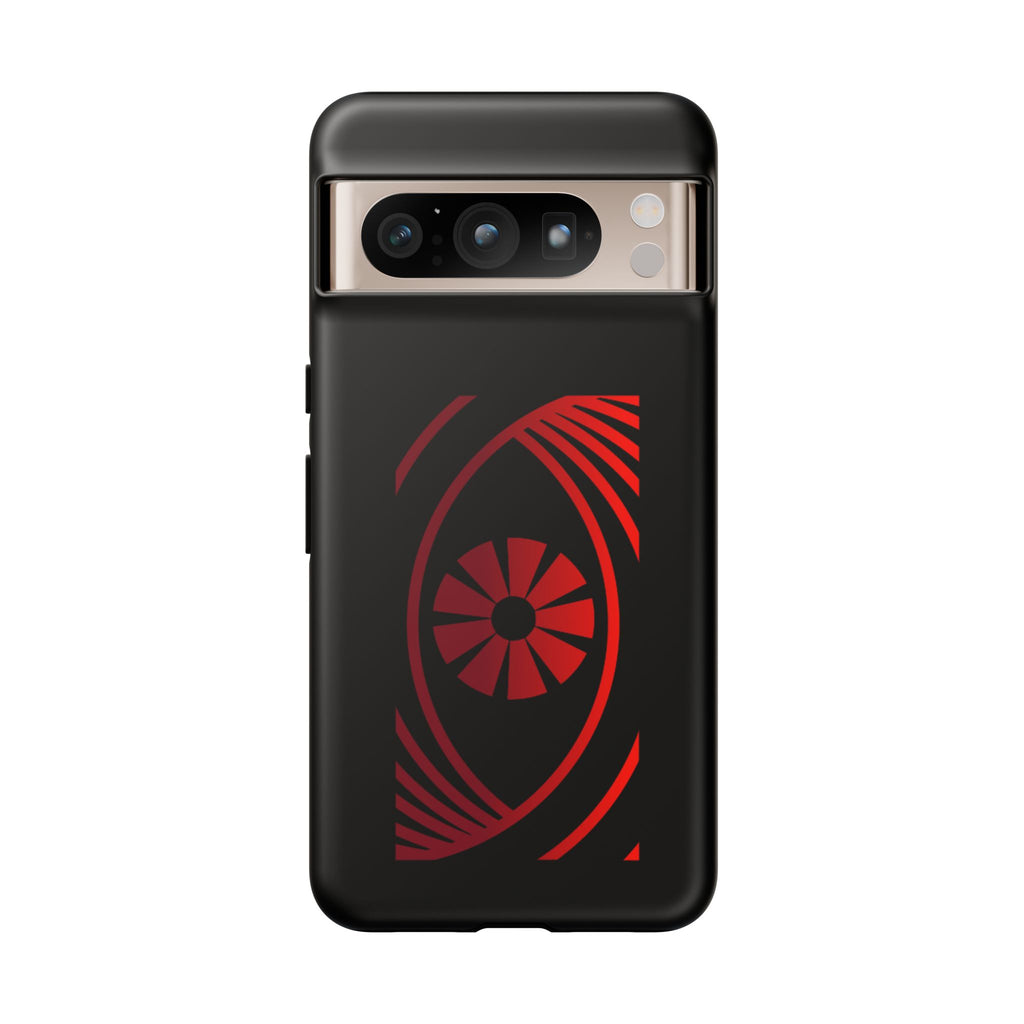 Tough Cases — Red Abstract Eye Graphic Phone Case Printify Phone Case  FUN GUY WORLD