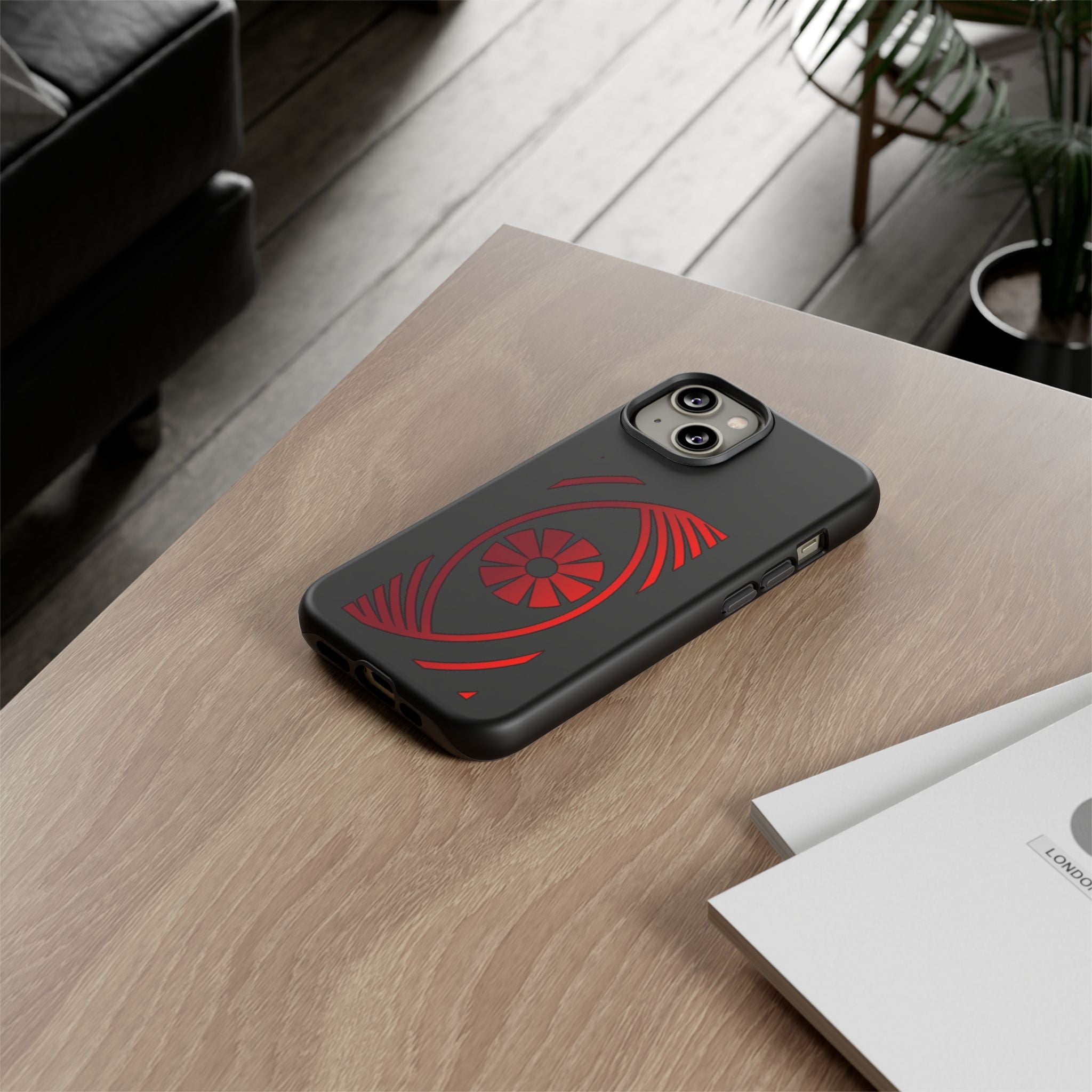 Tough Cases — Red Abstract Eye Graphic Phone Case Printify Phone Case  FUN GUY WORLD