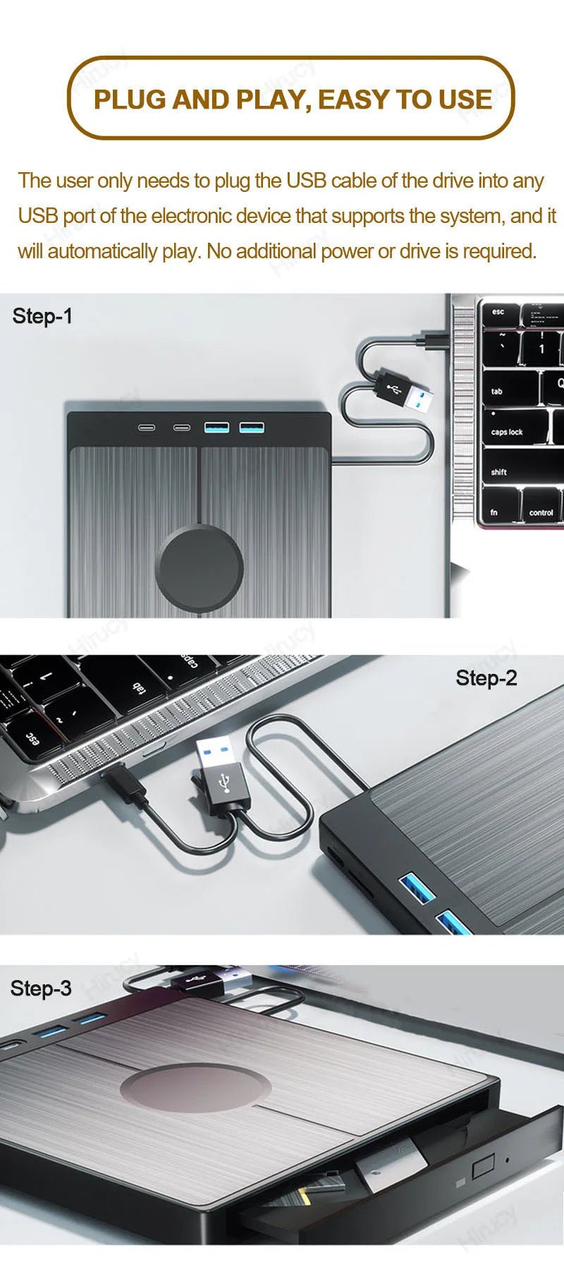 7 - in - 1 USB 3.0 Type C External CD DVD RW Optical Drive DVD Player Burner Reader Multi - Function Drive For Windows Mac PC Laptop - FUN GUY WORLD FUN GUYS SHOP FUN GUY WORLD 14:200025551D-PTKL;200007763:201336100  D - PTKL China Mainland 7 - in - 1 USB 3.0 Type C External CD DVD RW Optical Drive DVD Player Burner Reader Multi - Function Drive For Windows Mac PC Laptop FUN GUYS SHOP FUN GUY WORLD