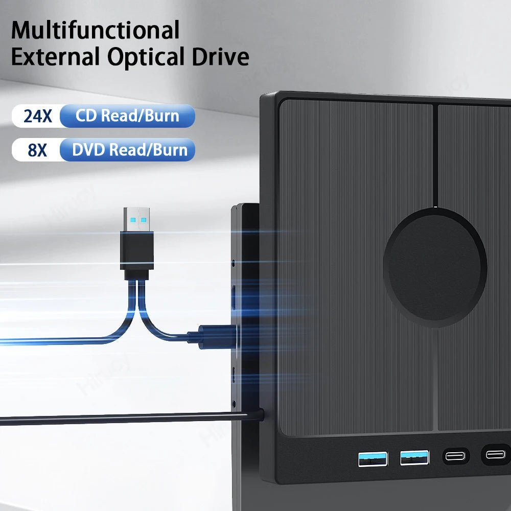 7 - in - 1 USB 3.0 Type C External CD DVD RW Optical Drive DVD Player Burner Reader Multi - Function Drive For Windows Mac PC Laptop - FUN GUY WORLD FUN GUYS SHOP FUN GUY WORLD 14:200025551D-PTKL;200007763:201336100  D - PTKL China Mainland 7 - in - 1 USB 3.0 Type C External CD DVD RW Optical Drive DVD Player Burner Reader Multi - Function Drive For Windows Mac PC Laptop FUN GUYS SHOP FUN GUY WORLD