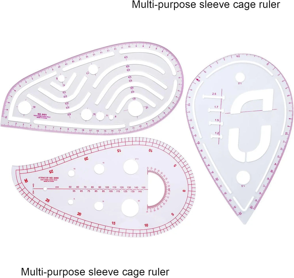 Boao 6 Pieces Clear Metric Sewing Ruler Set Plastic Sew French Curve Ruler Tools Metric Curve Shaped Rulers Making Ruler Kit for Designers and Beginners Tailors Designers, 6 Styles FUN GUYS SHOP   FUN GUYS SHOP