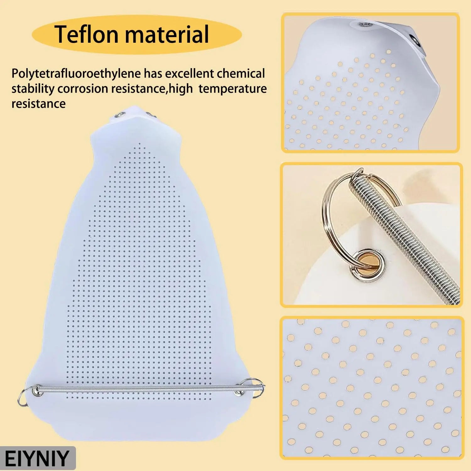 Universal Iron Soleplate Cover Protector - Heat Resistant Silicone Shoe for Electric Irons, Prevents Burns & Scorch Marks on Delicate Fabrics Like Silk, Satin (1 Set Cover Iron Shoe) FUN GUYS SHOP   FUN GUYS SHOP