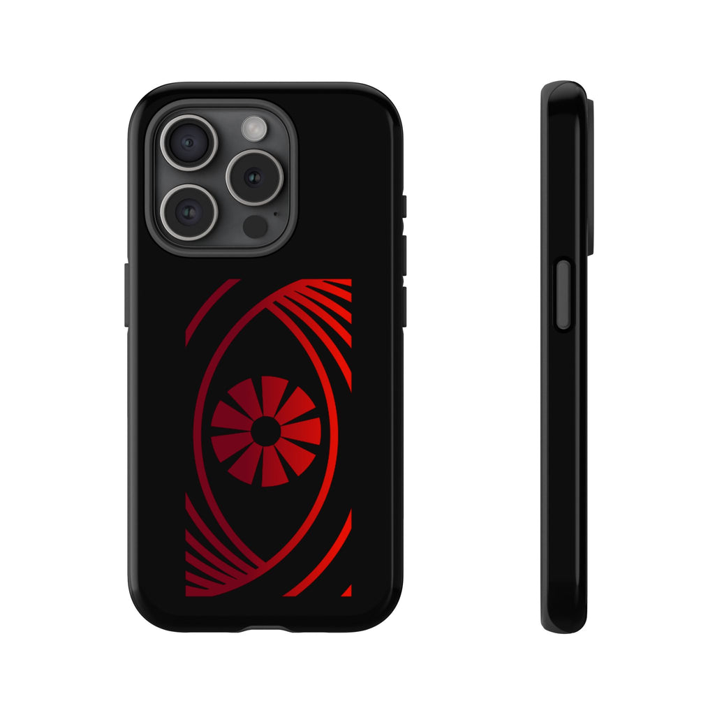 Tough Cases — Red Abstract Eye Graphic Phone Case Printify Phone Case  FUN GUY WORLD