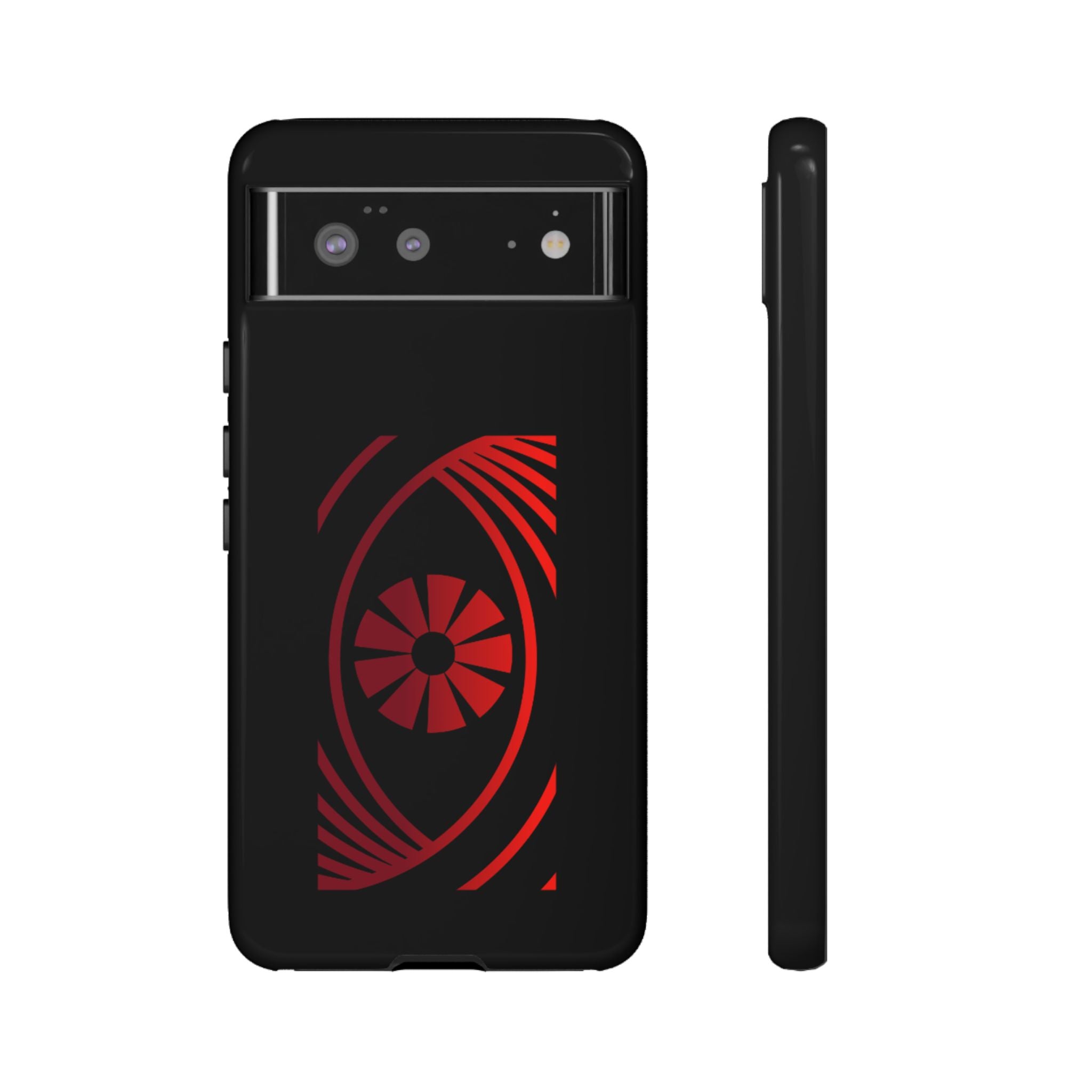 Tough Cases — Red Abstract Eye Graphic Phone Case Printify Phone Case  FUN GUY WORLD