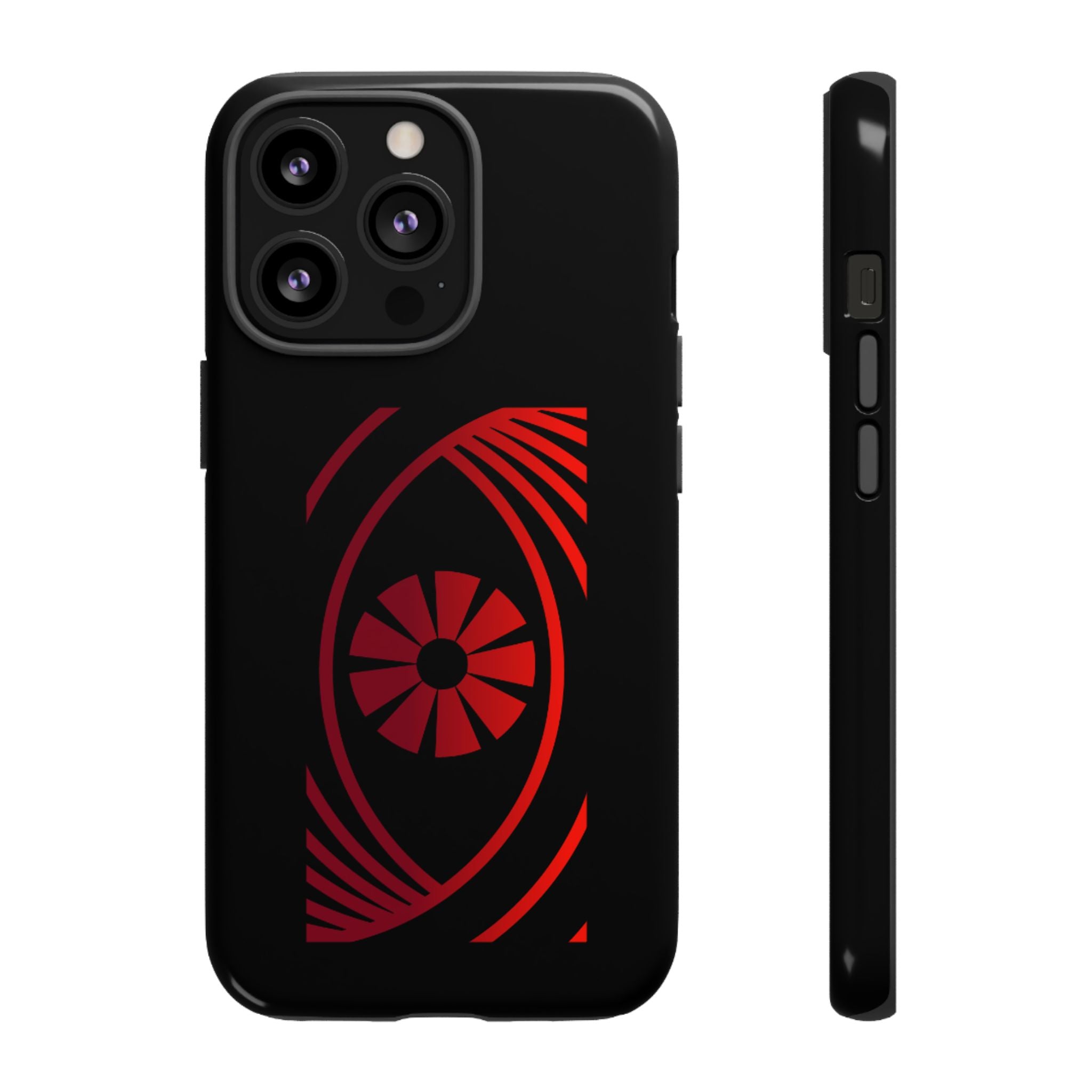 Tough Cases — Red Abstract Eye Graphic Phone Case Printify Phone Case  FUN GUY WORLD